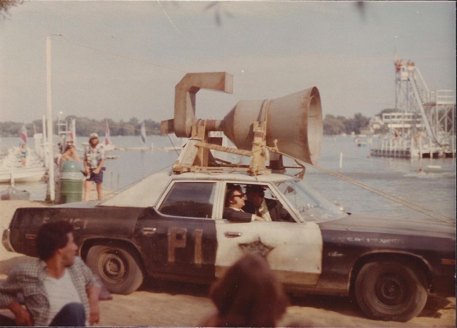 The Bluesmobile appeared on the shore of Bangs Lake in Wauconda in September 1979 for "The Blues Brothers."