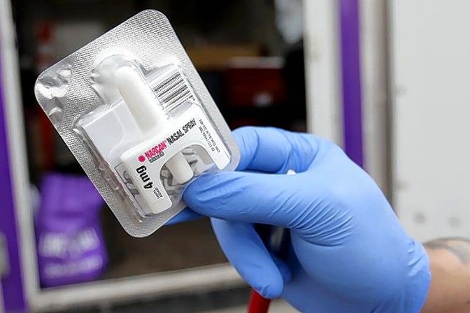 Narcan nasal spray is used as an antidote to opioid overdose.
