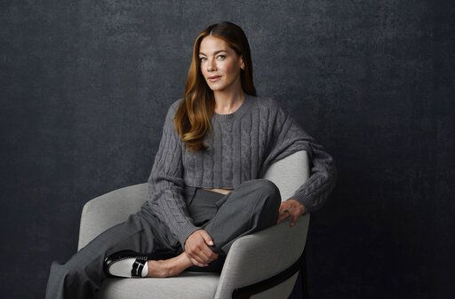 Actor Michelle Monaghan poses for a portrait to promote the Netflix limited series "Echoes," Monday, Aug. 15, 2022, in Los Angeles.