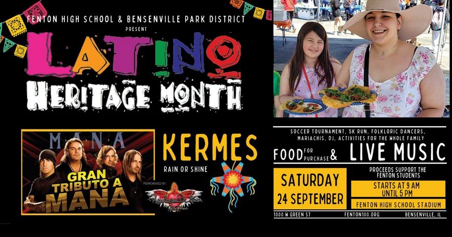 The Bensenville Park District partnered with Fenton High School to host a Latino Heritage Month kermes 9 a.m. - 5 p.m. Saturday, Sept. 24, at Fenton High School Stadium.